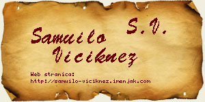 Samuilo Viciknez vizit kartica